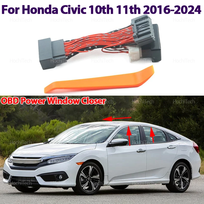 

Модуль автоматического закрытия окон для Honda Civic 10-го и 11-го поколений (2016-2022, 2023, 2024) с интеллектуальным управлением и дистанционным управлением