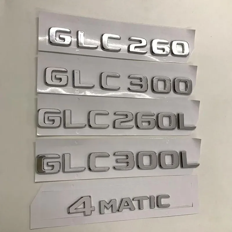 سيارة جذع الكلمات شعار شارة شعار الشارات ملصق لمرسيدس بنز GLC GLC63 GLC200 GLC220 GLC250 GLC260 GLC300 GLC350 X253 X254 #5