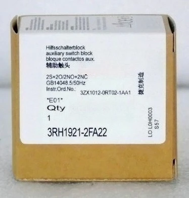 

Brand New 1pcs 3RH1921-2FA22 auxiliary contactor, fully stocked Expedited shipping