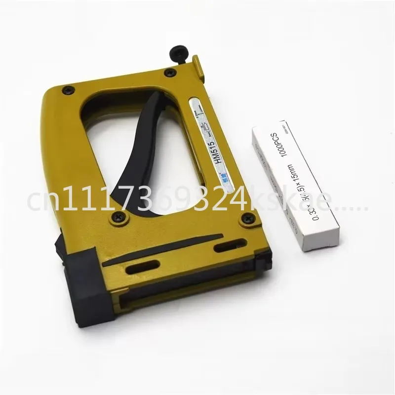 Picture Frame Gun Nailer Manual Point Driver Stapler Picture Framing Tool with 1000pcs Nails Back Plate Mounting Fixed Nailer