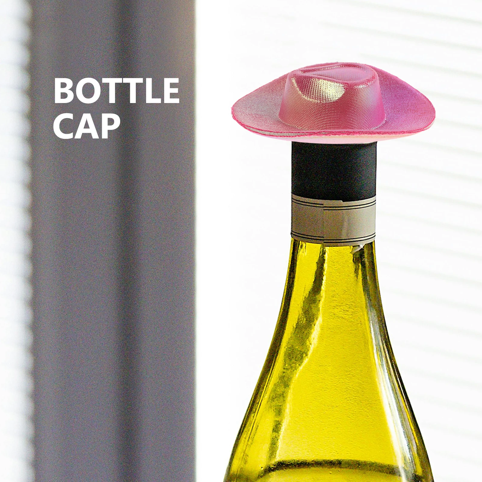 

6pcs Plastic Mini Western Cowboy Cowgirl Hats For Party Accessories Dress Crafts Wine Bottle Cap Decoration