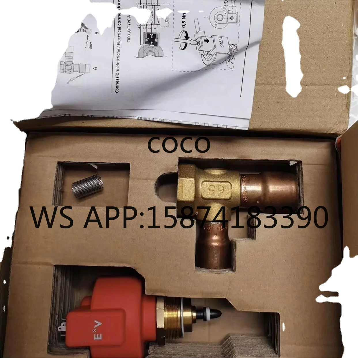 E3V65SSS10 Electronic Expansion Valve, Genuine CAREL E3V Series for HVAC Refrigeration