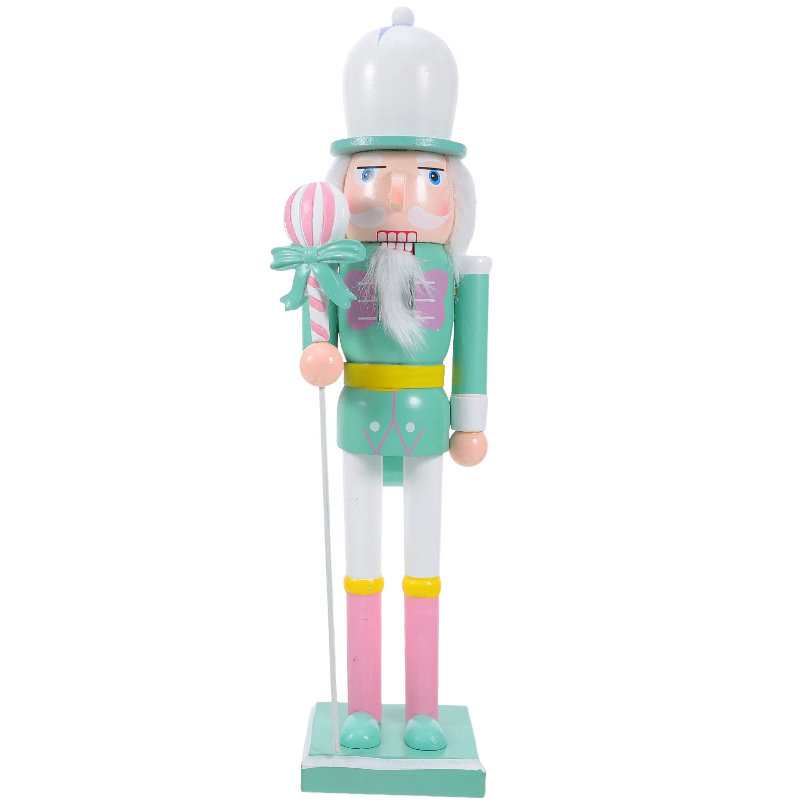 

Festive Nutcracker Soldier Traditional Wooden Christmas Decor Multiuse Holiday Table Shelf Fireplace Decorations