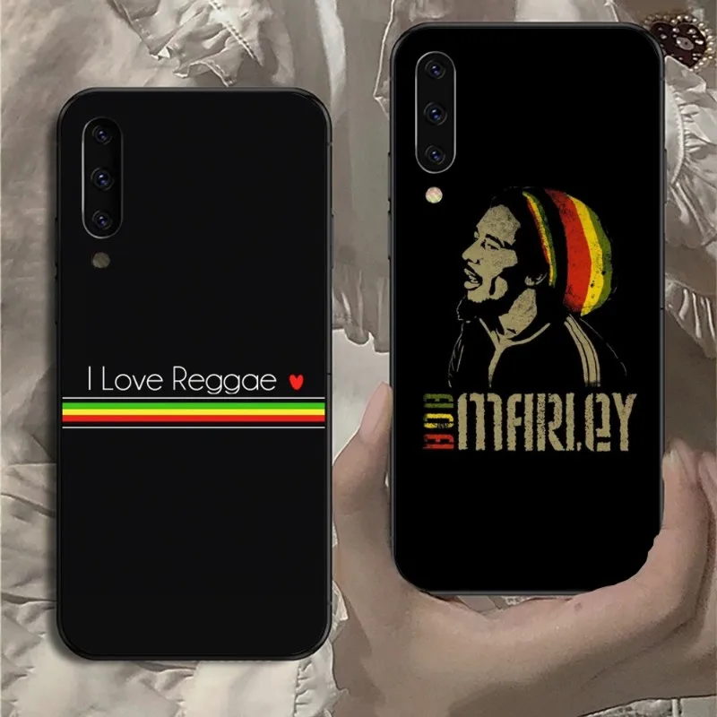 Reggae Marley Mobile Cell Phone Case for Samsung Note 9 10 20 Plus Pro Ultra J6 J5 J7 J8 Black Soft Phone Cover Funda