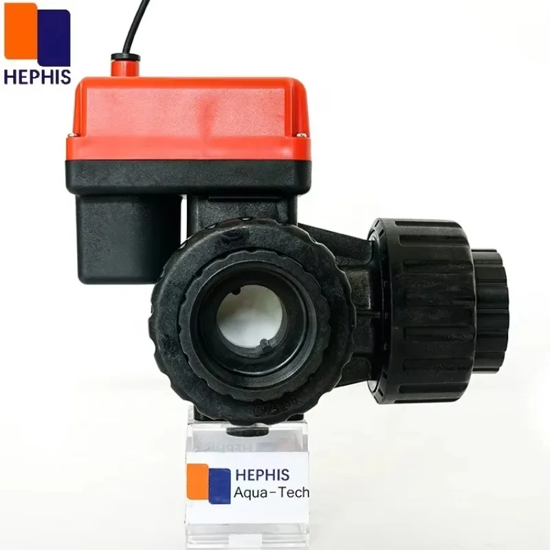 

PPO Body&Ceramic Ball DN25 G1"NPT DC6V12V24V Control 3ways Motor Motorized Drive Automatic Operated Electric Valve PVC for Water