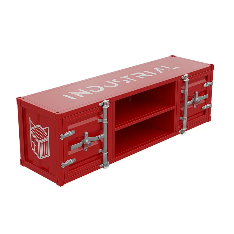 

Industrial style personalized wrought iron TV cabinet simple creative container small apartment living room storage cabinet