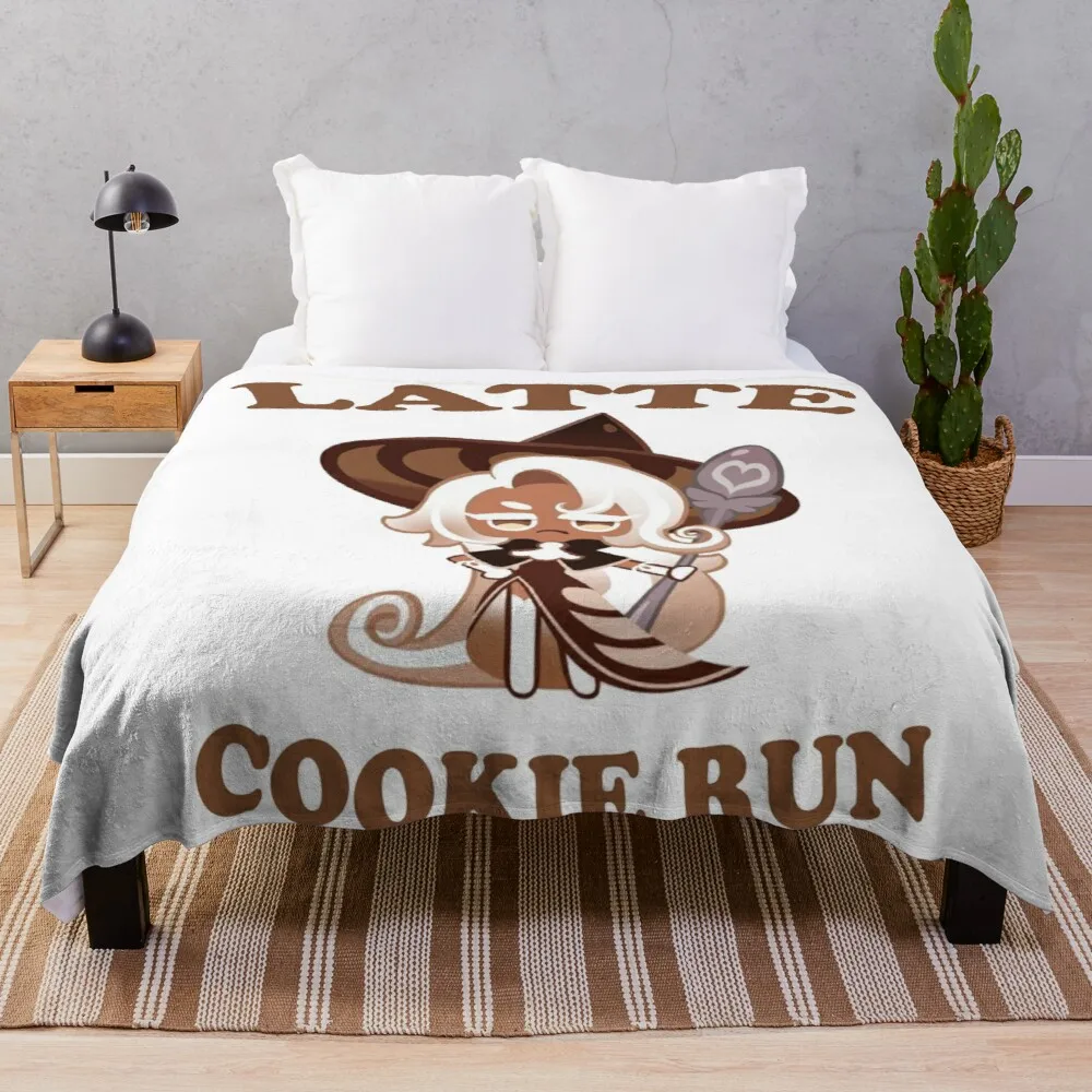 

LATTE COOKIE RUN KINGDOM Throw Blanket Fashion Sofa Blankets