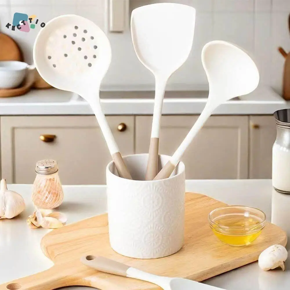 

4/3/2 шт. термостойкий силиконовый набор кухонных принадлежностей с длинной ручкой, противоожоговый, антипригарный, набор кухонных инструментов, легко чистится