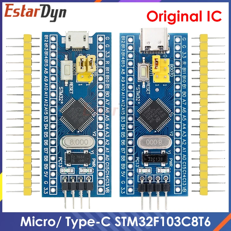 Estardyn STM32F103C8T6 TYPE-C/MICRO STM32F103C6T6 ARM STM32 Minimalny Moduł Płytki Rozwojowej Systemu Dla
