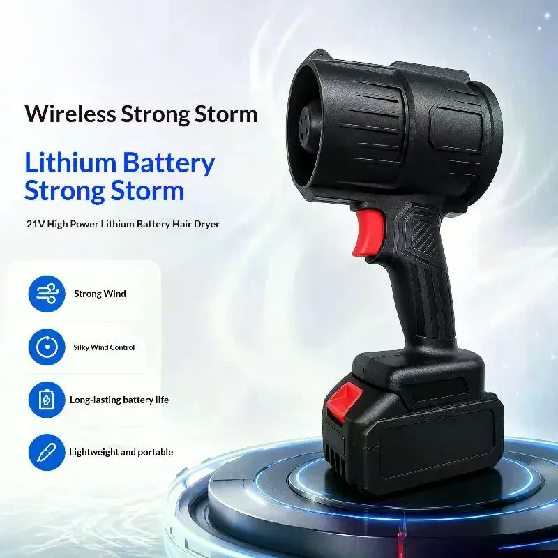 Air Blower Turbo Fan with Thrust 550g to Cleaning Fallen Leaves, Snow and Sand Requires Powerful