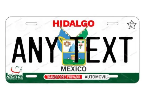 Hidalgo 2006 Mexico Any Text Custom License Plate Novelty Auto ATV MOPED bicycle Aluminum