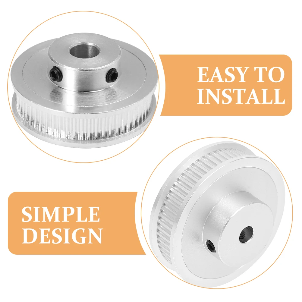 

2pcs 3D Printer Pulley Timing Belt Wheel 60 Teeth 5mm Hole 6mm Width Roller Parts For 3D Printers