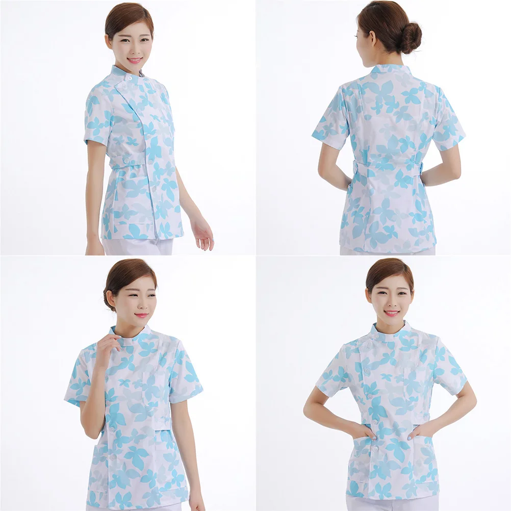 

Hospital Uniform Clothes Short Sleeve Two Pieces Work Costume Nurse Hospital Clothes Wear Premium Material Summer
