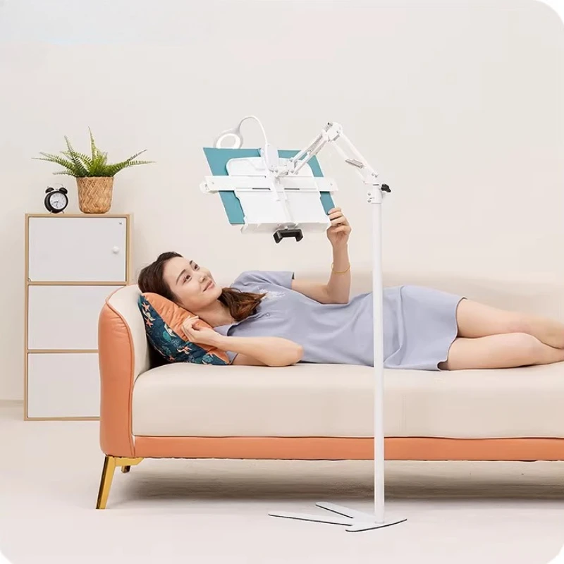 

Adjustable Floor Book Stand Bed Couch Reading Holder Multipurpose Tablet & Phone Holder Hands Free Stand for Cookbook Rack