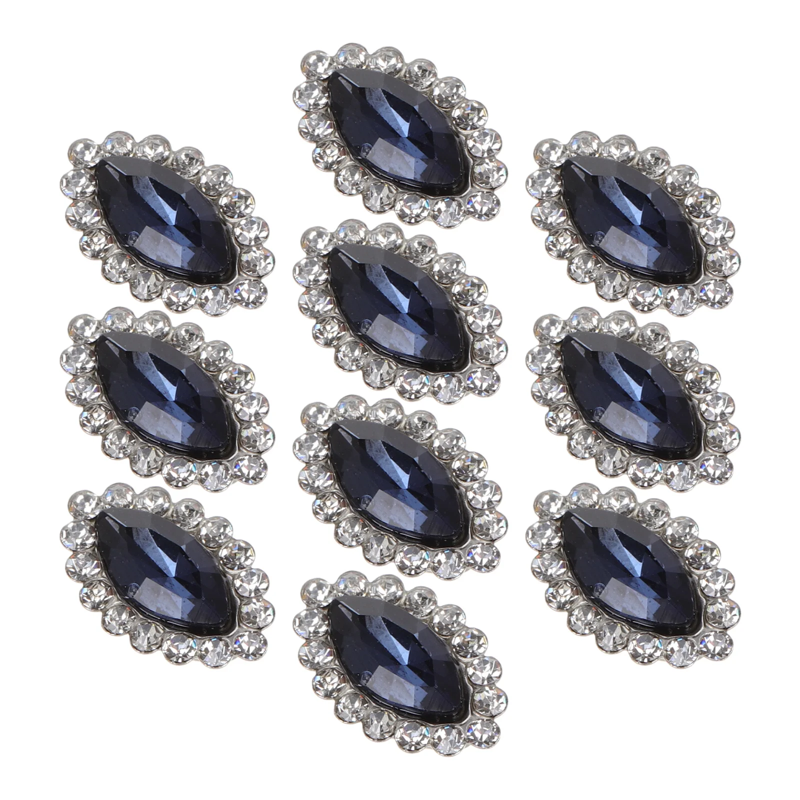 

10Pcs Glass Rhinestones Crystal Sew on Gems for DIY Clothing Shoes Wedding Dresses Jewelry Making Diamond Nail Gems