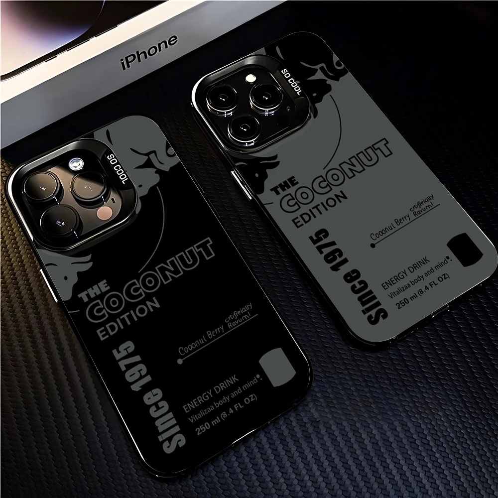 New bull drink stylish design Phone Case For iPhone 17 16e 16 15 14 13 12 mini Pro Max X XR XSMAX Air Plus Anti Fall Matte Cover