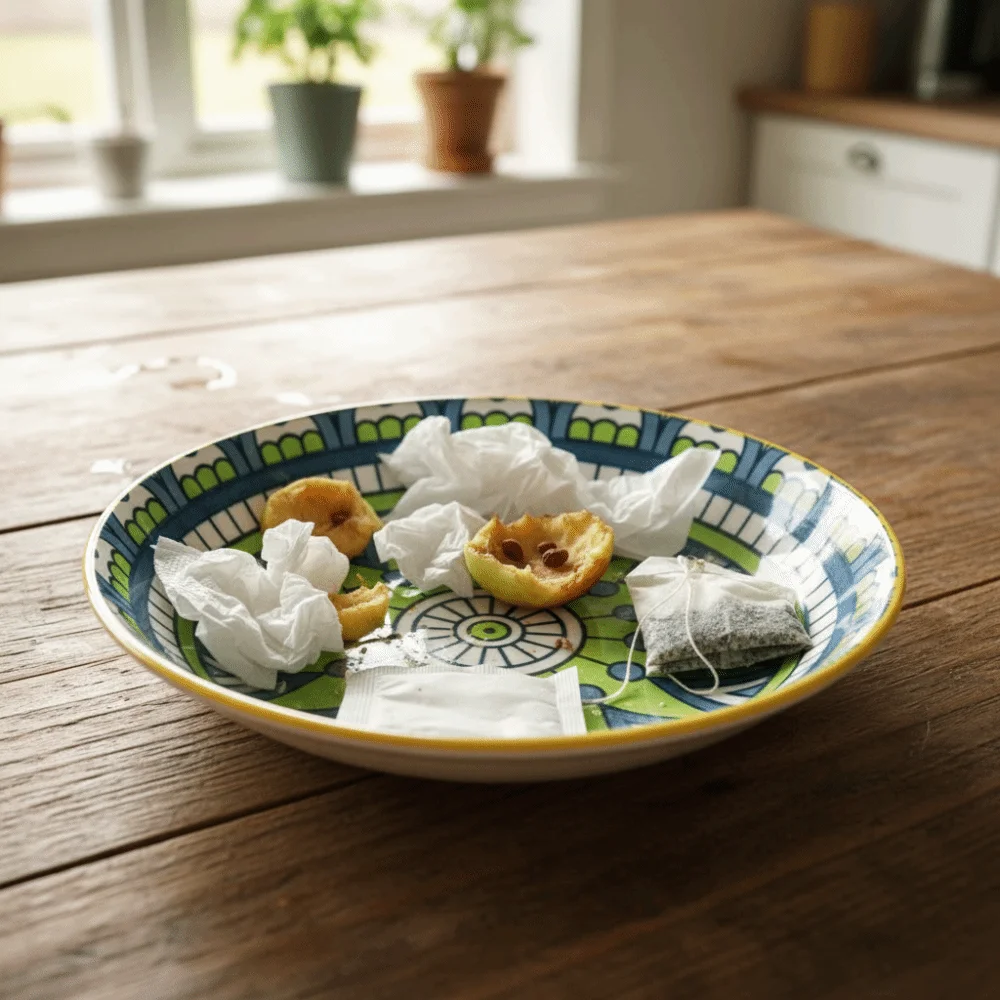 6 Piece 5 in Bohemian Style Ceramic Plates Set Vintage Heat-resistant Appetizer Plates Smooth Surface Under-glaze Painting