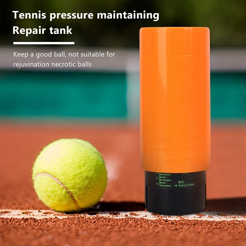 Économiseur de balle de tennis, garde le tennis frais et rebondissant comme neuf, orange