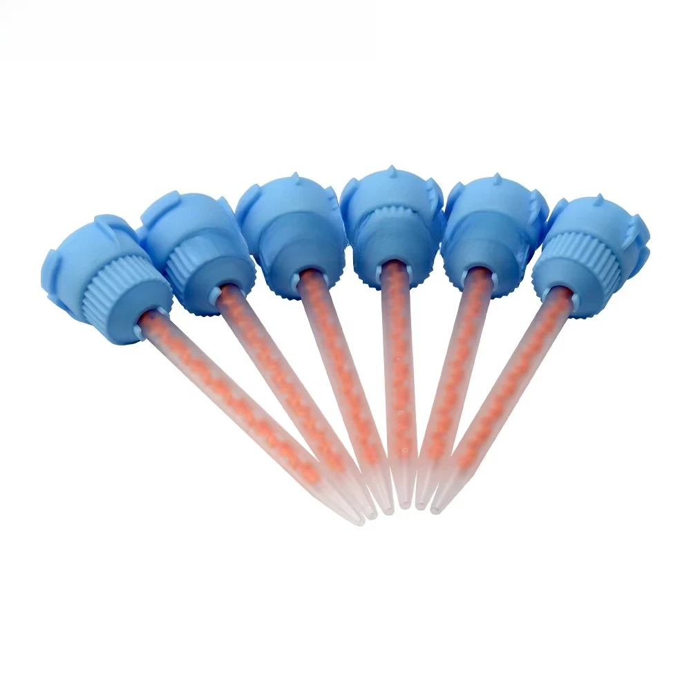 Dental Mixing Tips 10:1 Conveying Mixing Head Disposable Silicone Rubber