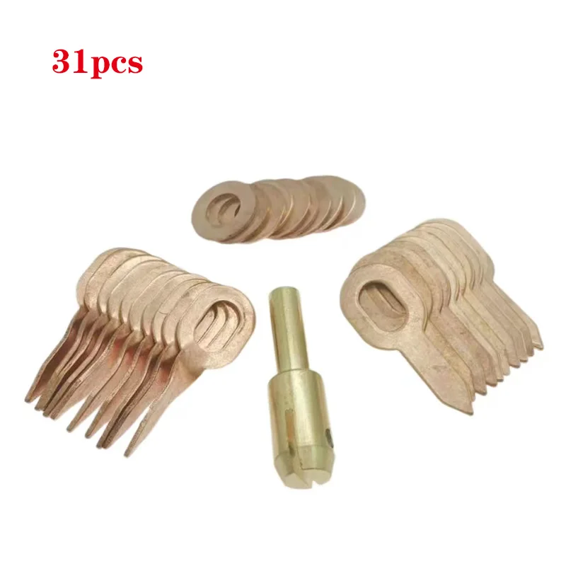 31/11pcs dent puller kit car body repair tools spot welding electrodes spotter welder gun removing straightenging dents remover