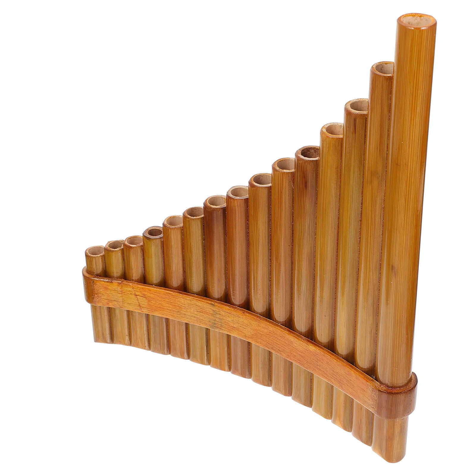 

1 set 1 Set Bamboo Pan Flute 15-Tone Wood Color Polished Safe Educational Musical Instrument For Kids Beginners Practice School