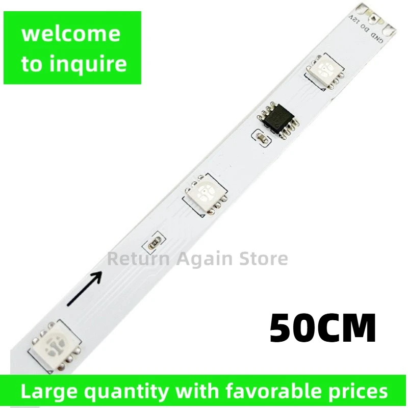 WS2811 LED strip compatible with WS2812, 12V full-color 5050 RGB programmable chasing LED light strip module