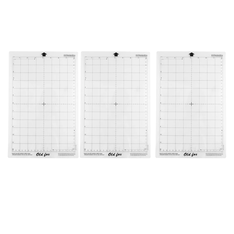 9Pcs Replacement Cutting Mat Adhesive Mat With Measuring Grid 8 By 12-Inch For Silhouette Cameo Cricut Plotter Machine