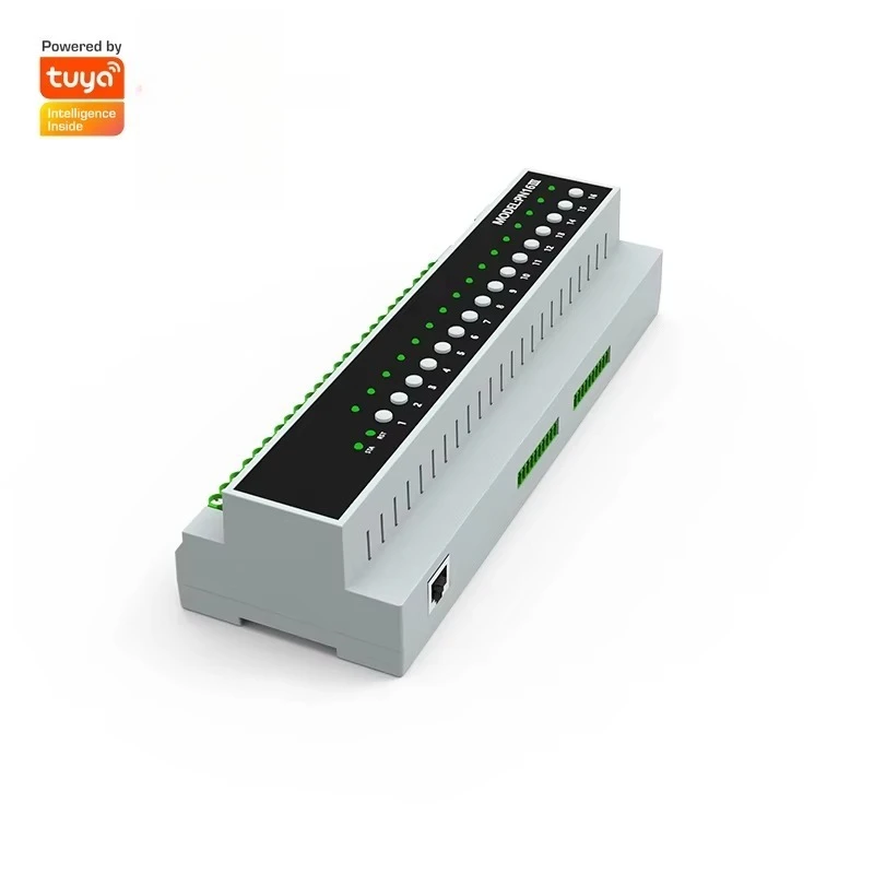 

RSH Tuya ZigBee 16-канальный 16A 50A релейный контроллер питания Wi-Fi модуль умного автоматического выключателя поддержка переключателя RS485