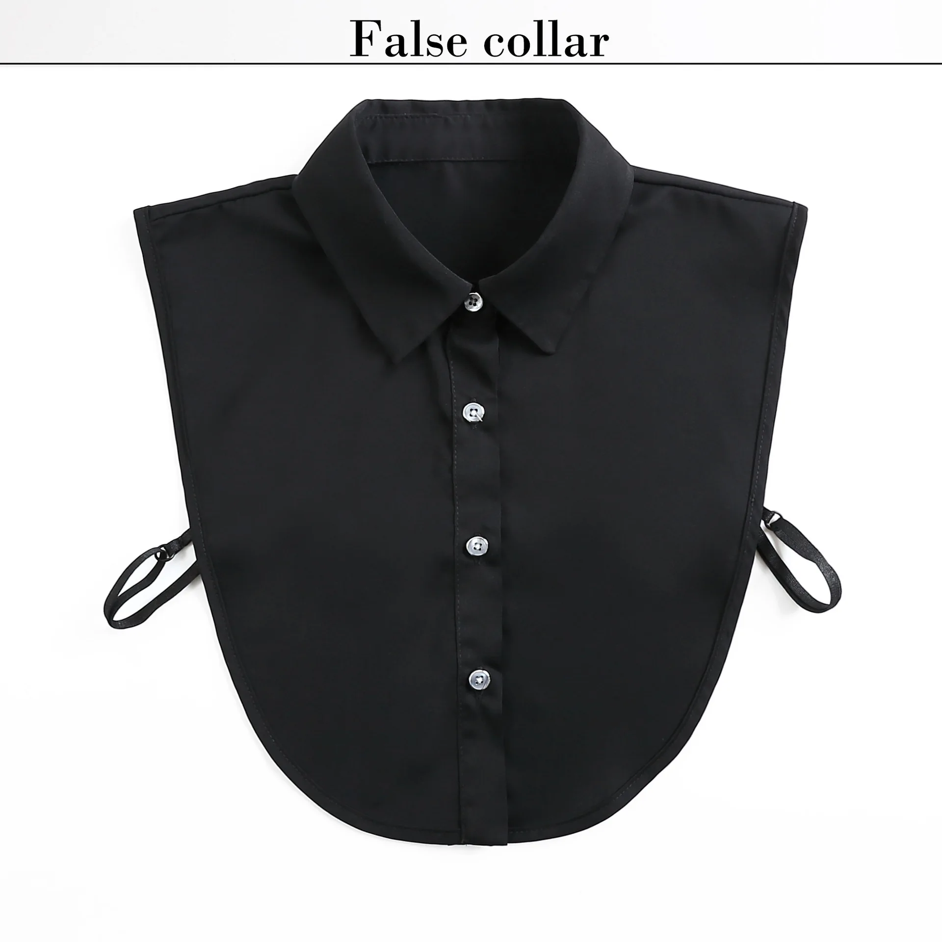 Women's Faux Ruffled Shirt Collar Autumn Winter Pointed Square Professional Sweater Accessory