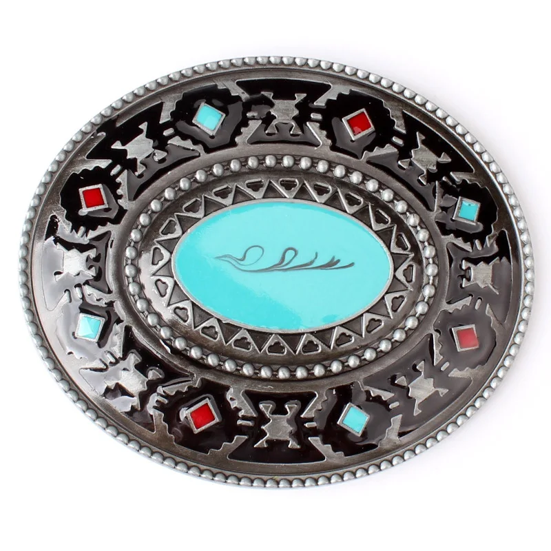 European and American Style Retro Belt Buckle Color Point Oil Belt Buckle Spot