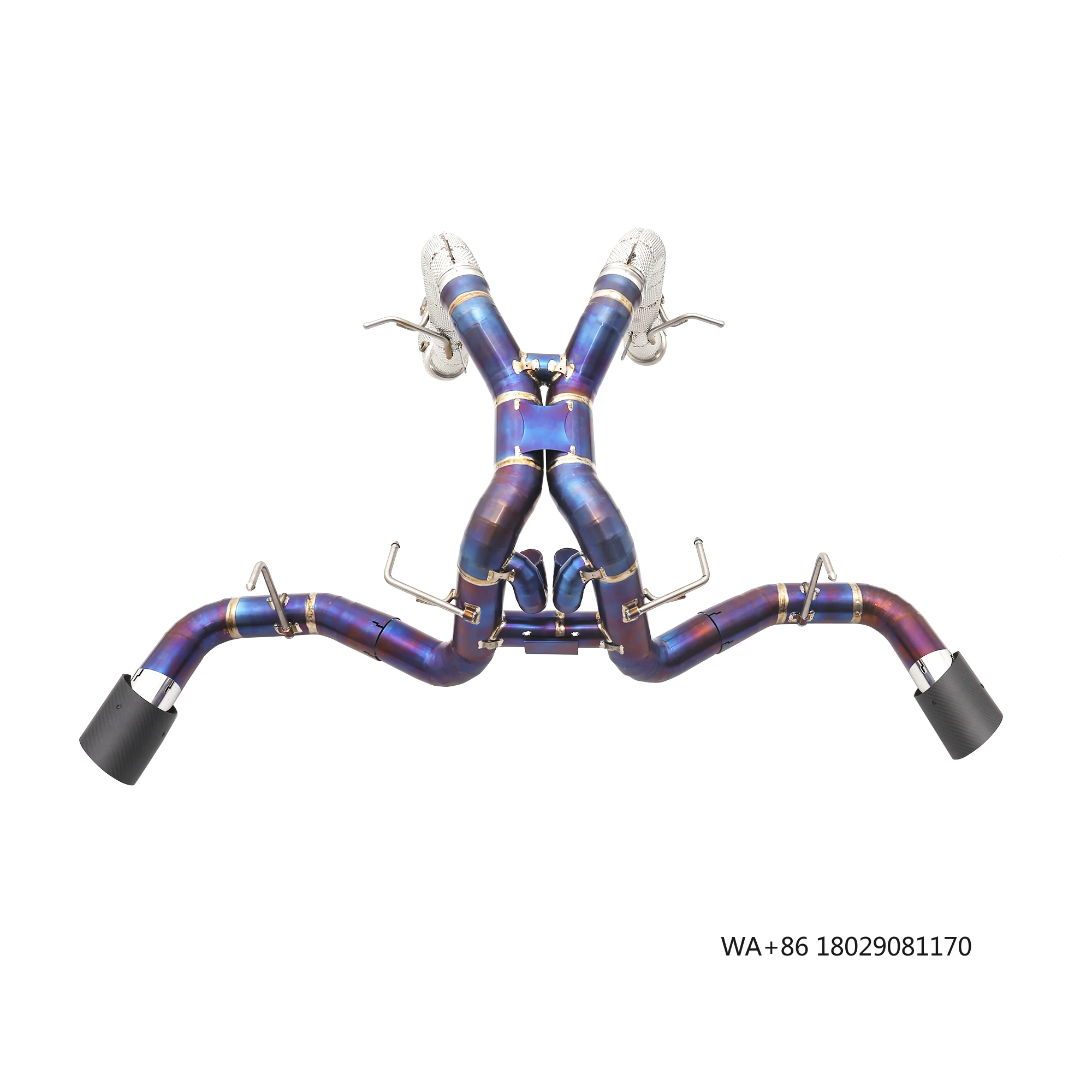 

OEM Full Exhaust System for 570S/540/540C 3.8T 2015+ Titanium Catback-No Valve+Stainless Steel Downpipe-No Cat Exhaust