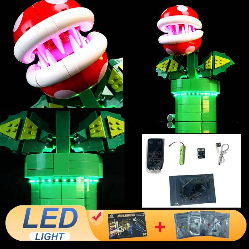 

Комплект светодиодных фонарей для LEGO 71426 Piranha Plant Lamp DIY Рождественский подарок на день рождения (не включает строительные блоки, наборы кирпичей, наборы моделей)
