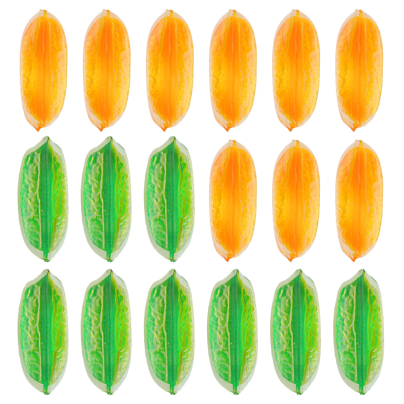 25 Pcs Simulation Fruit Lemon Slice Fake Wedges Plastic Decoration Artificial Fruits Model Green