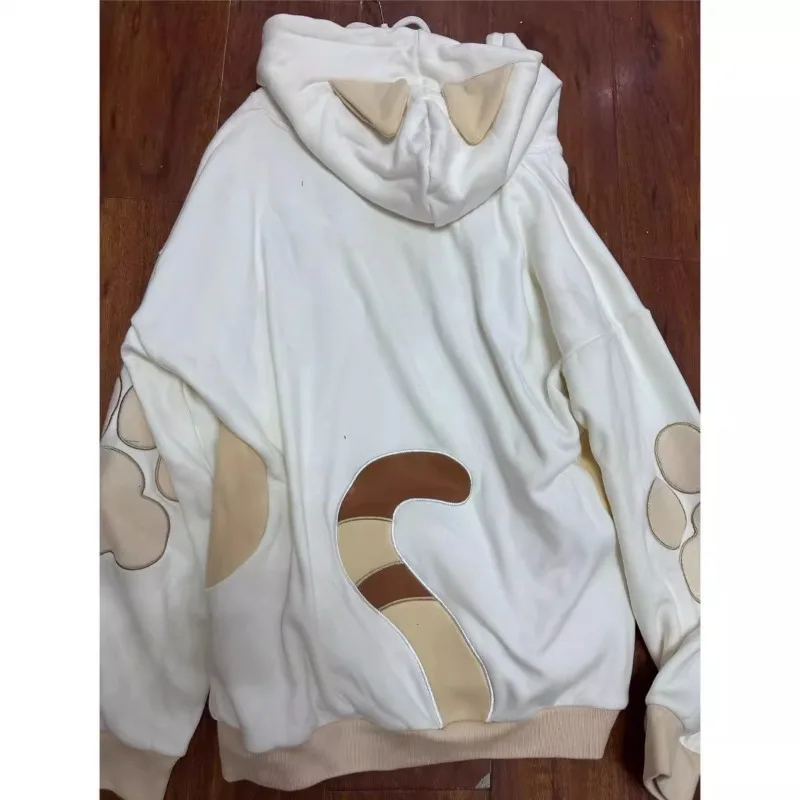 2025 Japanese Spring and Autumn Sweet and Cute Cat Hooded Cute House Loose and Lazy Long-sleeved Sweater Jacket For Women