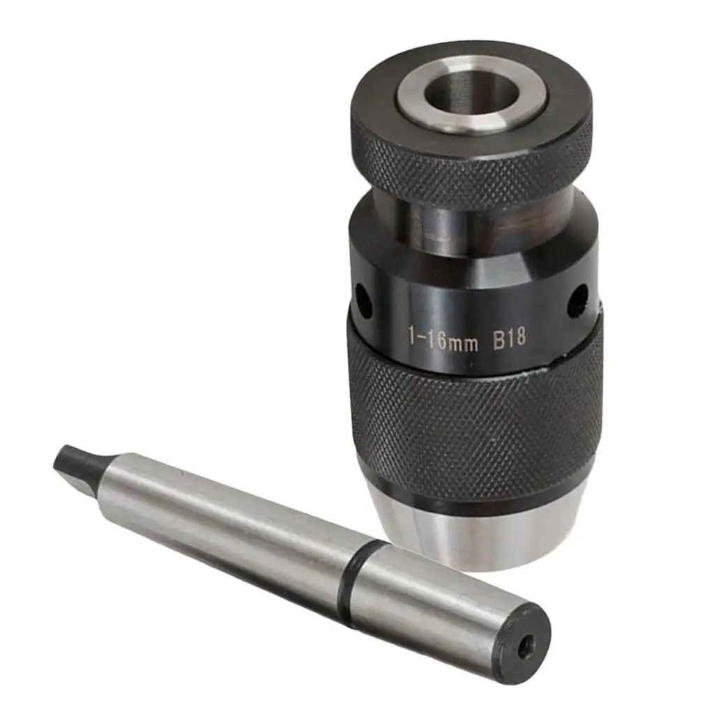 Keyless Lathe Drill Chuck Morse Taper Arbor Mount for CNC Milling Metal Woodworking Drill Tools