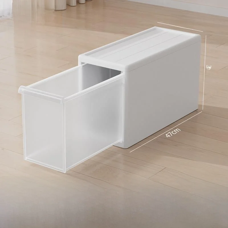 透明プラスチック製衣類収納ボックス-引き出し式-家庭用ワードローブ-下着オーガナイザーボックス-家具用プラスチック収納キャビネット
