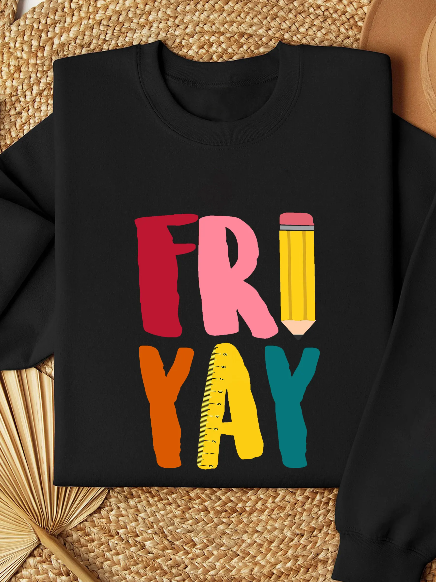 

Fri Yay Teacher Sweatshirt Funny Teacher Thermal Lined Sweatshirt Teacher Friday Sweatshirt Friyay Sweatshirt