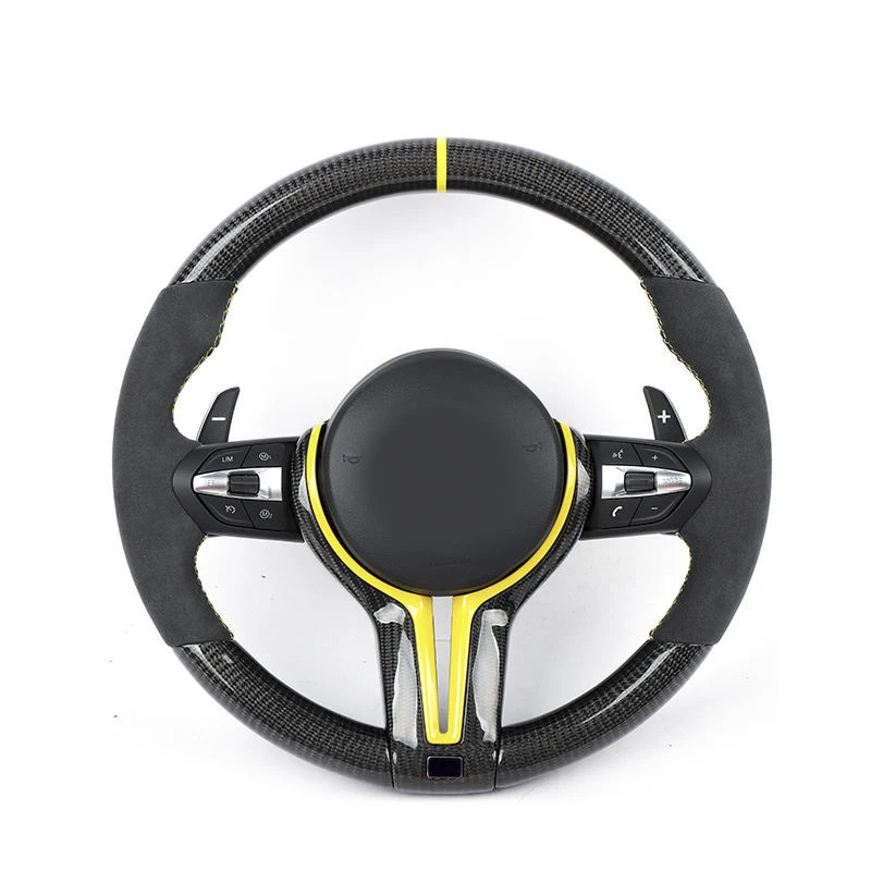 Custom Car Steering Wheel For BMW 1 3 5 7 Series X5 F15 E70 X6 F16 E71 X1 E84 F20 F22 F30 F32 F36 F40 F80 F90 E30 E92 F34 X2 F