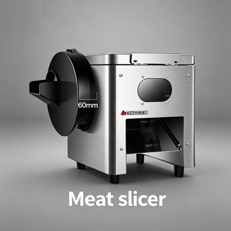 Wholesale Price Desktop Alloy Steel Meat Shredding Machine/Drawer Type Slicer Adjustable Thickness Automatic Operation