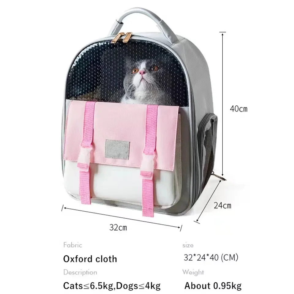 Imagem -05 - Bolsa de Transporte para Animais de Estimação Bolsa de Gato Animais de Estimação Mochila ao ar Livre Transportar Gatos Bolsa de Ombro Duplo Viagem Respirável Filhote de Cachorro Bolsas Transportadores Suprimentos