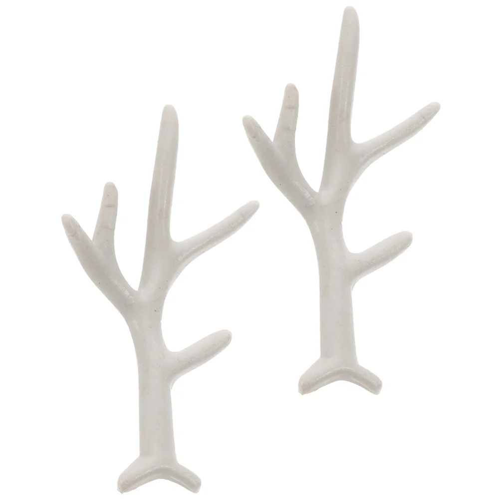 

1 Pair Simulated Deer Horn Christmas Headband Diy Antler Decor For Cosplay Party Costume Lightweight Plastic Fawn Horn Headpiece