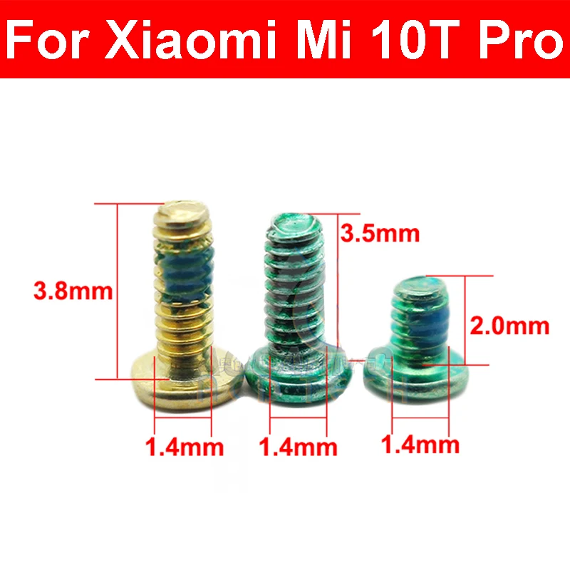 Internal Screws For Xiaomi Mi 10T Pro Mi 10Tpro Bottom Screws Phone Frame Housing Tool Screw Small Bolt Parts 3 Sizes