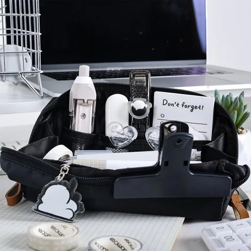 مقلمة قابلة للطي وخفيفة الوزن وقابلة للطي وسعة كبيرة وحقيبة مستحضرات التجميل المحمولة وسحاب ناعم ومتعدد الوظائف