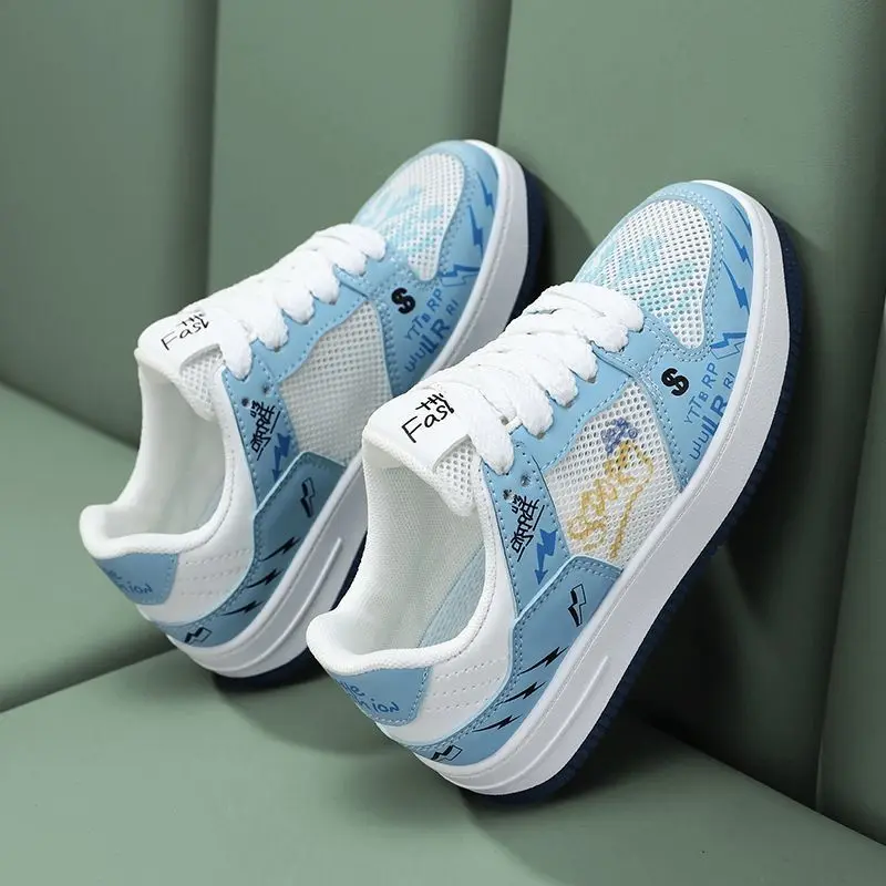 

2026 Summer New Boys Lightweight Mesh Breathable Casual Skate Style Running Shoes