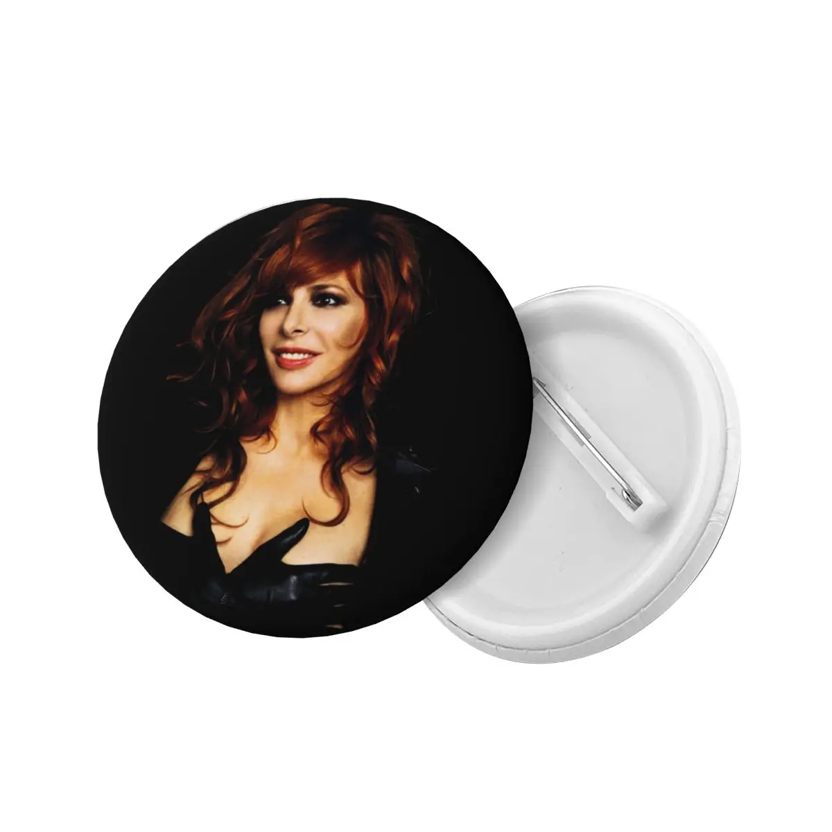 Lovely Mylene Farmer Round Button Pin for Bags Customizable Pinback Badges Brooches