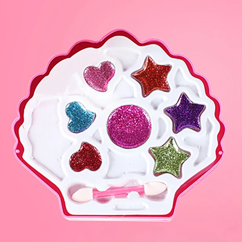 Fashion Girl Washable Makeup Toy Shell Makeup Toy Girl Child Makeup Set Girl Safe Baby Cosmetic Beauty Set