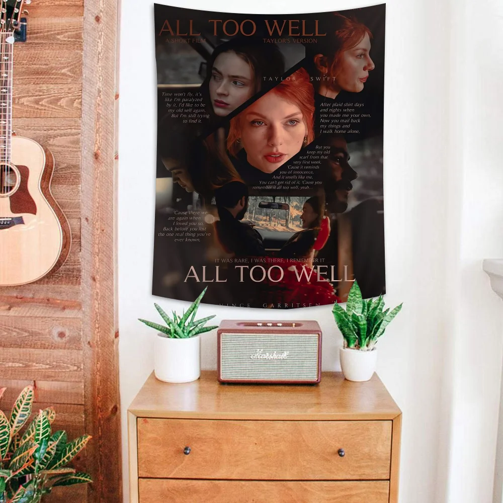 نسيج أنيمي معلق لديكور المنزل ، فيلم قصير ، جيد جدا ، كلمات ، التارو ، الهبي ، سجاد الحائط ، النوم ، الهبي