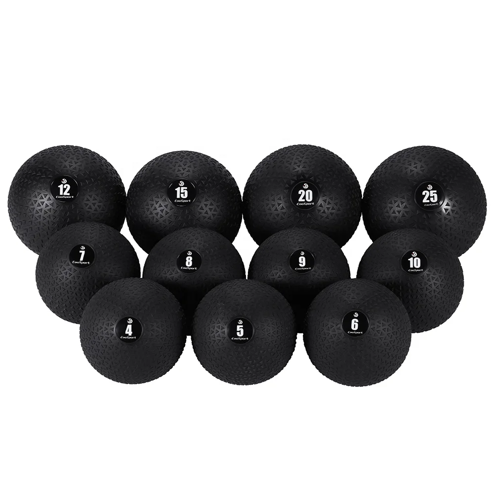 Ginásio Exercício Slam Ball 4kg-25kg Bola durável, ponderada, funcional, personalizada PU Soft Medicine Wall Ball para treinamento de núcleo