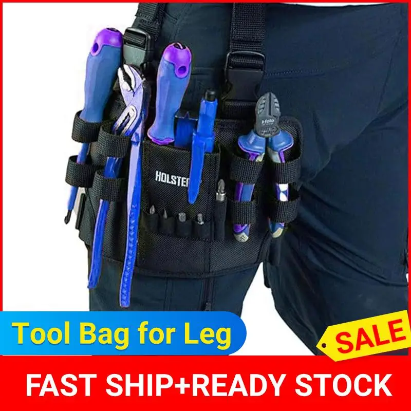 Multifunctional Tool Storage Bag Pouch Tool Bag Belt For Leg Drill Waist Bag Wrench Screwdriver Hardware Tool Bags Organizer