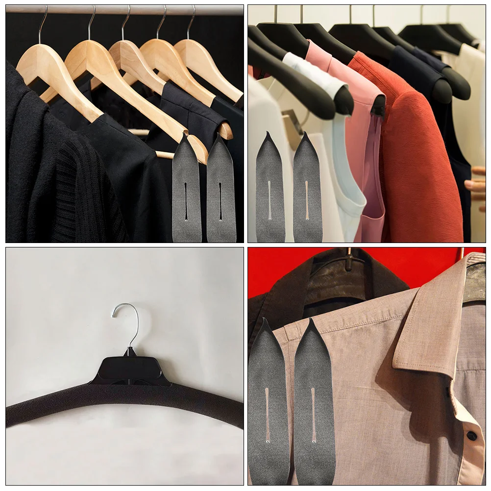 

50 Pcs Hangers Anti-slip Sponge Cover Protector for Skirts Accessories Scrubber Dress Covers Black Hanging Bridegroom